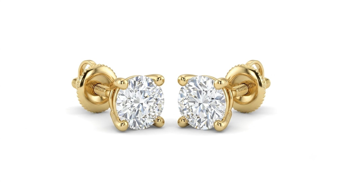 4-Prong Solitaire Stud Earrings