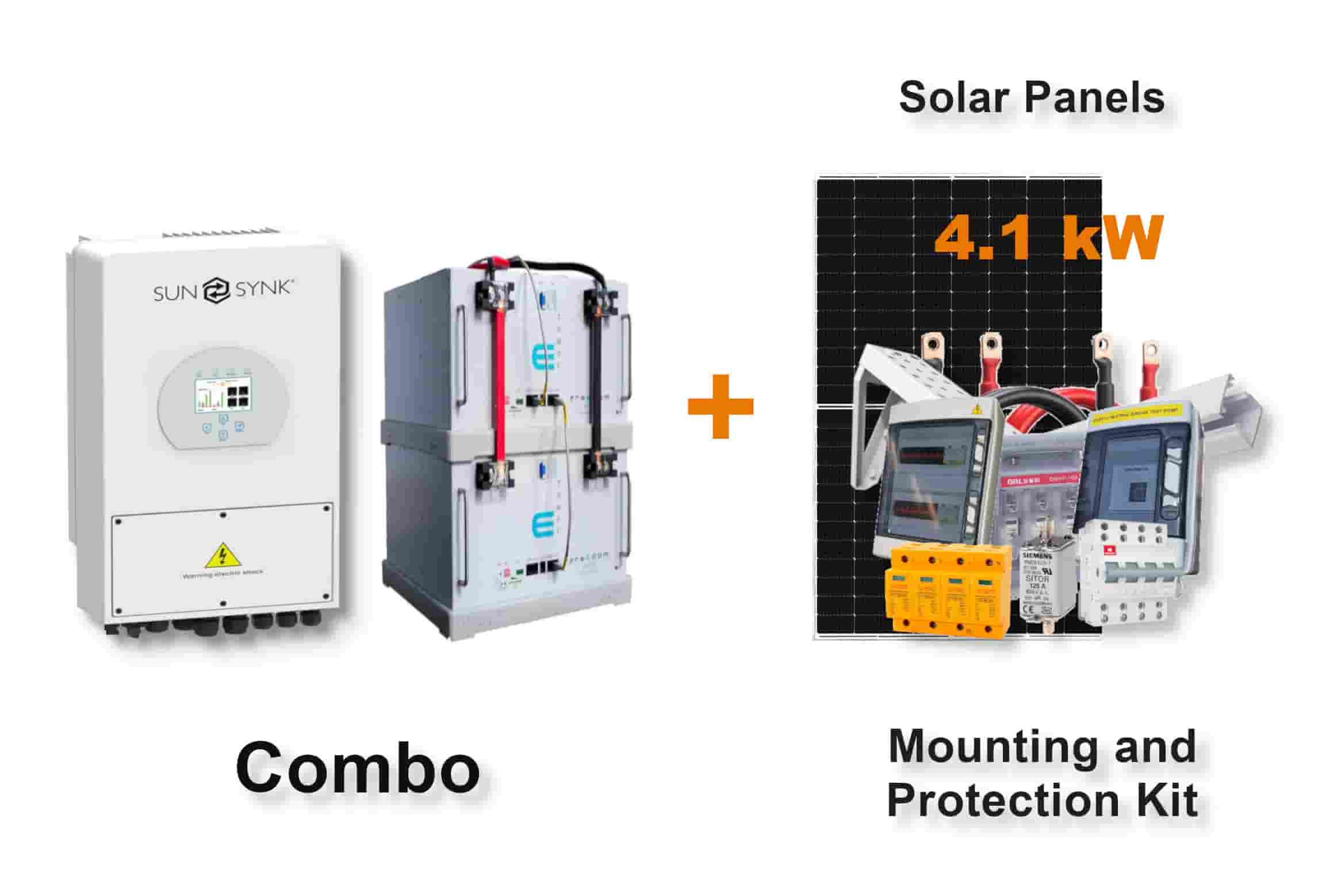 5.0 kW SUNSYNK Hybrid - FREEDOM WON Combo, c/w 2 x 5.0 kWh Lithium Batteries 5.0 kW SUNSYNK Hybrid - FREEDOM WON Combo, c/w 2 x 5.0 kWh Lithium Batteries