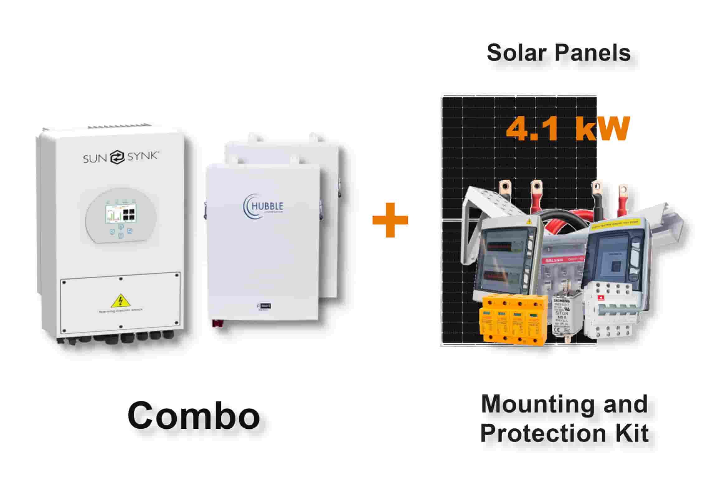 5.0 kW SUNSYNK Hybrid - HUBBLE Combo, c/w 2x 5.5 kWh Lithium Batteries 5.0 kW SUNSYNK Hybrid - HUBBLE Combo, c/w 2x 5.5 kWh Lithium Batteries
