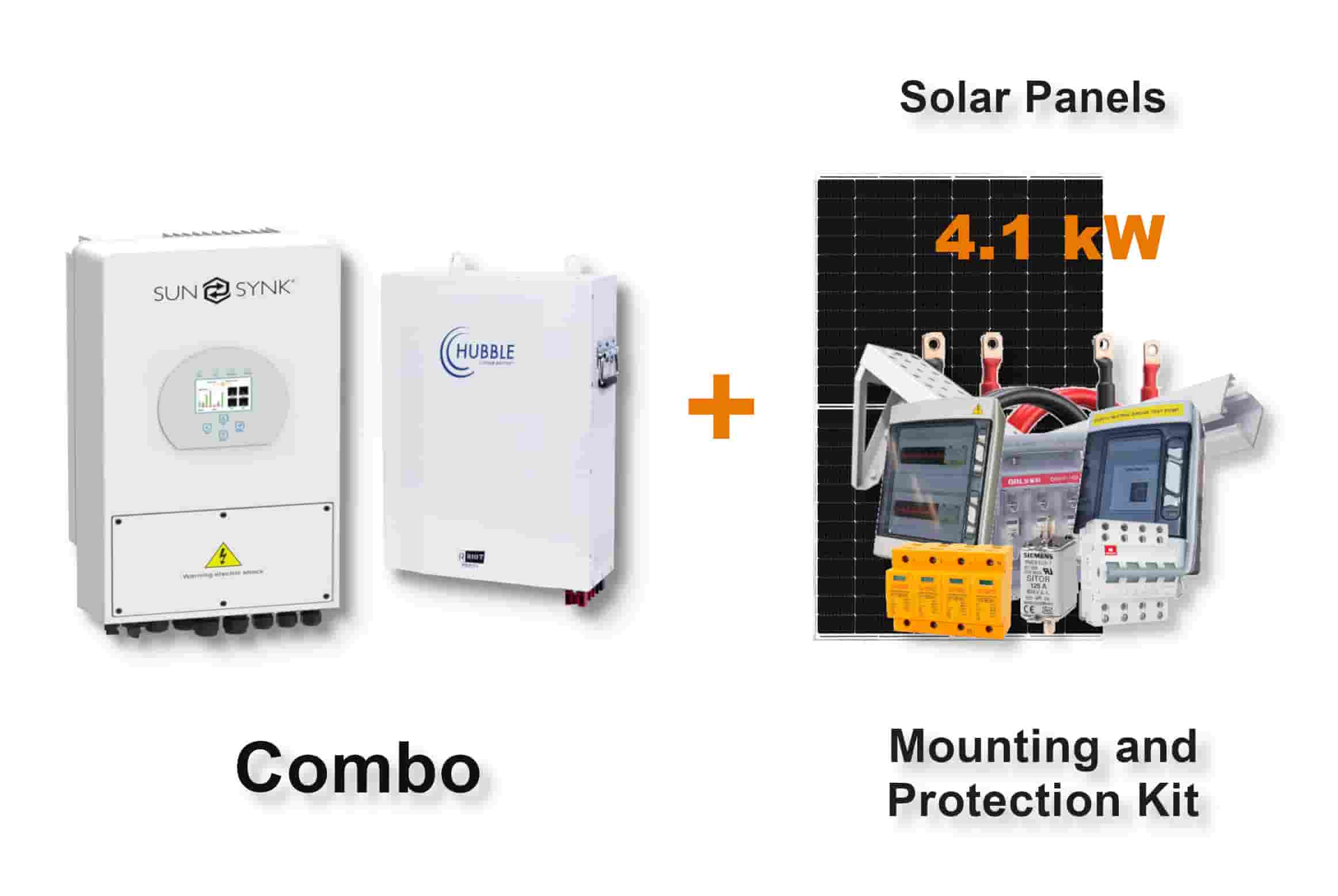 5.0 kW SUNSYNK Hybrid - HUBBLE Combo, c/w 5.5 kWh Lithium Battery 5.0 kW SUNSYNK Hybrid - HUBBLE Combo, c/w 5.5 kWh Lithium Battery