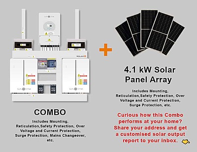 5.0 kW SUNSYNK Hybrid - SUNSYNK Combo, c/w 2 x 5.32 W kWh Lithium Batteries