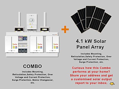 5.0 kW SUNSYNK Hybrid - SUNSYNK Combo, c/w 3 x 5.32 W kWh Lithium Batteries