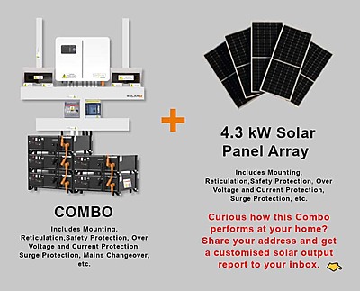 6.0 kW SUNSYNK Hybrid - SUNSYNK Combo, c/w 2 x 5.32 G kWh Lithium Batteries