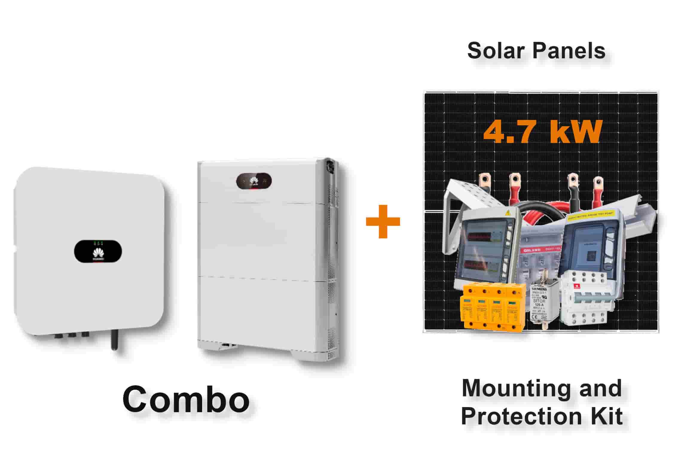 3.0 kW HUAWEI Fusion Solar Combo, c/w 2 x 5.0 kWh Floor Standing Lithium Battery 3.0 kW HUAWEI Fusion Solar Combo, c/w 2 x 5.0 kWh Floor Standing Lithium Battery