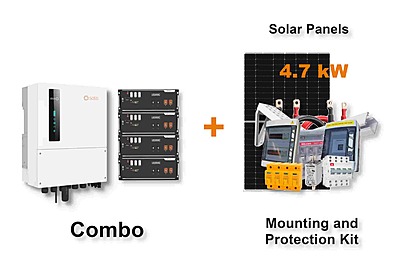 5.0 kW SOLIS S6 Hybrid - PYLONTECH Combo, c/w 4x 3.5 kWh Lithium Batteries