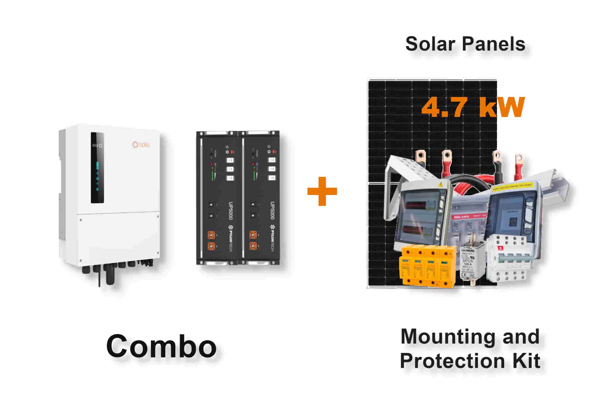 6.0 kW SOLIS S6 Hybrid - PYLONTECH Combo, c/w 2x 4.8 kWh Lithium Batteries
