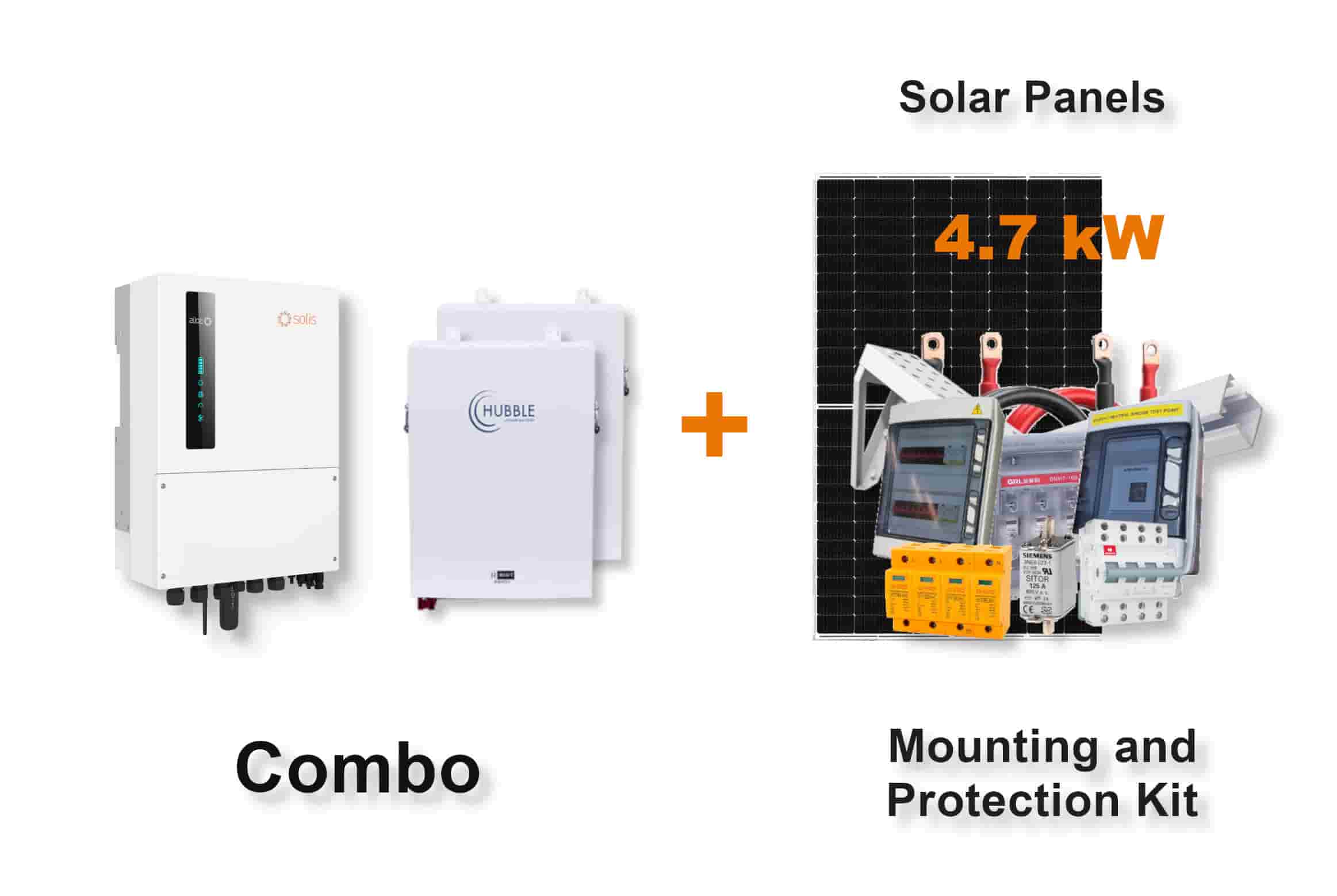 6.0 kW SOLIS S6 Hybrid - HUBBLE Combo, c/w 2x 5.5 kWh Lithium Batteries