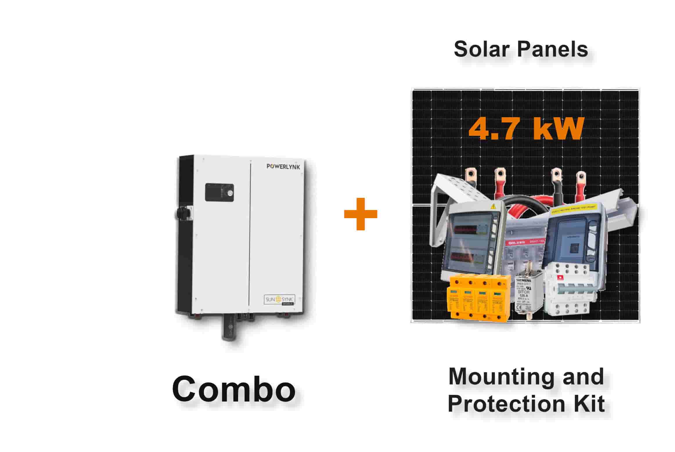3.6 kW Sunsynk Powerlynk X, Hybrid Inverter, c/w 3.82 kWh LiFePO4 battery