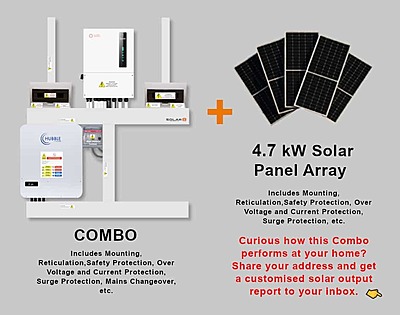 6.0 kW SOLIS S6 Hybrid - HUBBLE Combo, c/w 5.12 kWh Lithium Battery