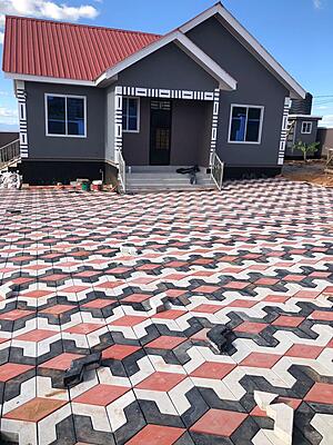 Prism paving blocks