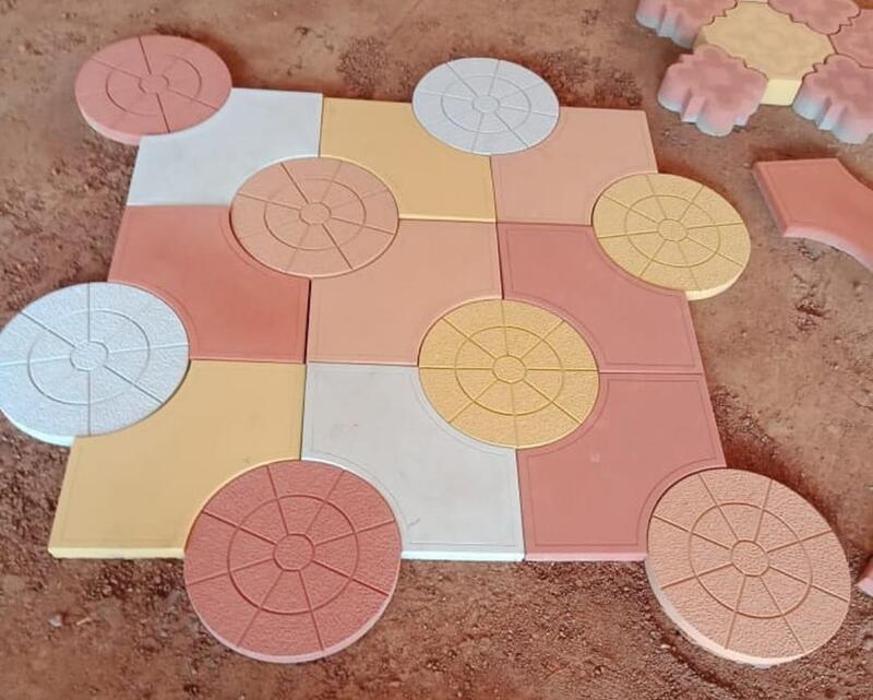 Omega chequered tiles