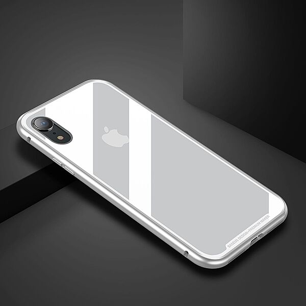Baseus Magnetite Magnetic Hardware Case for iPhone XS Max & XS, XR - Silver - iPhone XS Max