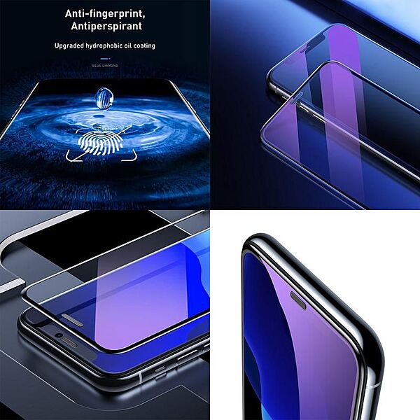 Baseus 0.3mm Dustproof BlueLight Screen Protector iPhone11ProMax/XSMax 2PCS
