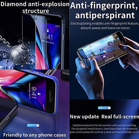 Baseus 0.23mm AntiBlue Light Screen Protector for iPhone 6P, 7P, 8P (2PCS)W