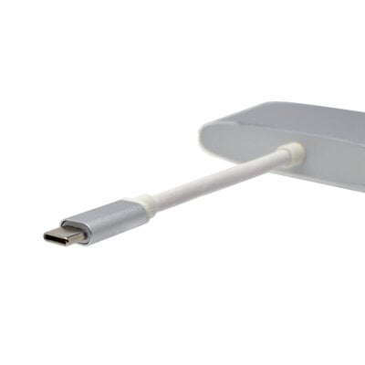 Hub - Type C To 1X Hdmi 4K+ 1Xusb 3.0 With Pd - Silver Hub - Type C To 1X Hdmi 4K+ 1Xusb 3.0 With Pd - Silver