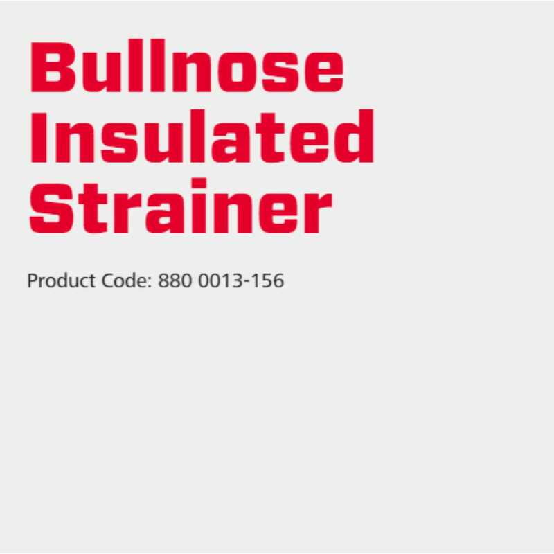 Speedrite Bullnose Insulated Strainer - 10 Pcs