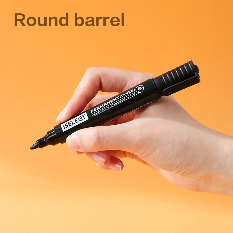 DELI UU101-BK ISELECT PERMANENT BULLET MARKERS BLACK