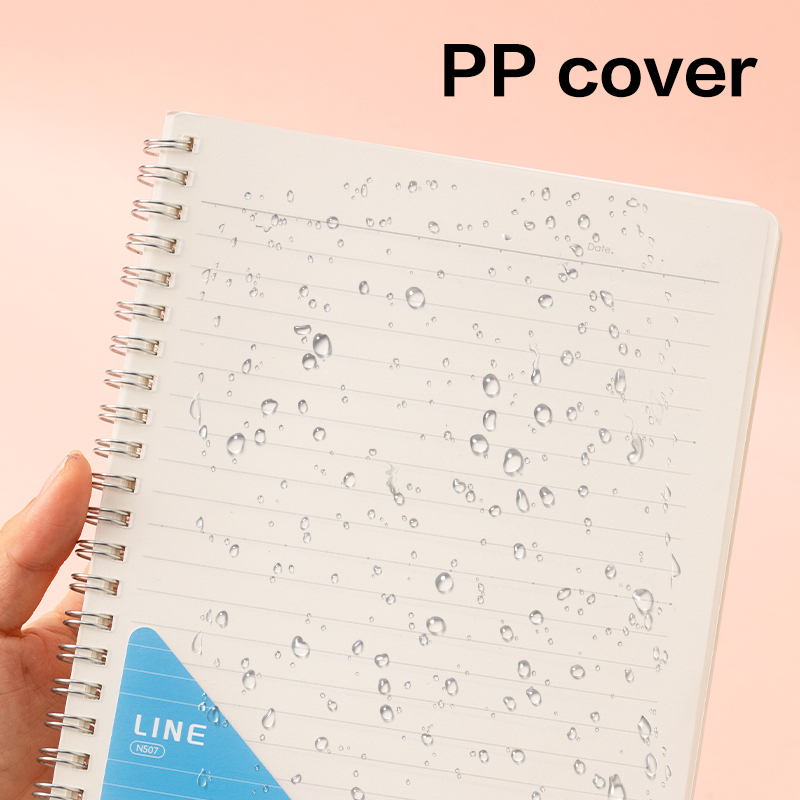 DELI N507 PP COVER SPIRAL NOTEBOOK A5 70G 60SHTS