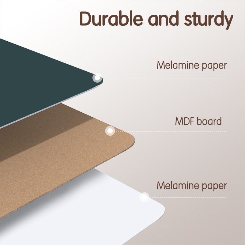 DELI UZ800 DOUBLE-SIDED WHITEBOARD & CHALKBOARD A4 SIZE