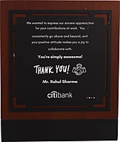 CITI BANK CUSTOM CUTOUT TROPHY