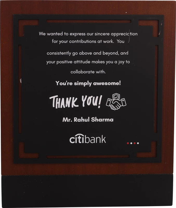 CITI BANK CUSTOM CUTOUT TROPHY