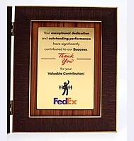 FEDEX  BBOK STYLE TROPHY