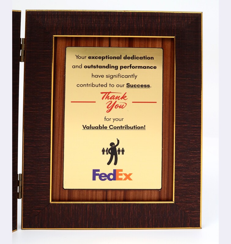 FEDEX  BBOK STYLE TROPHY