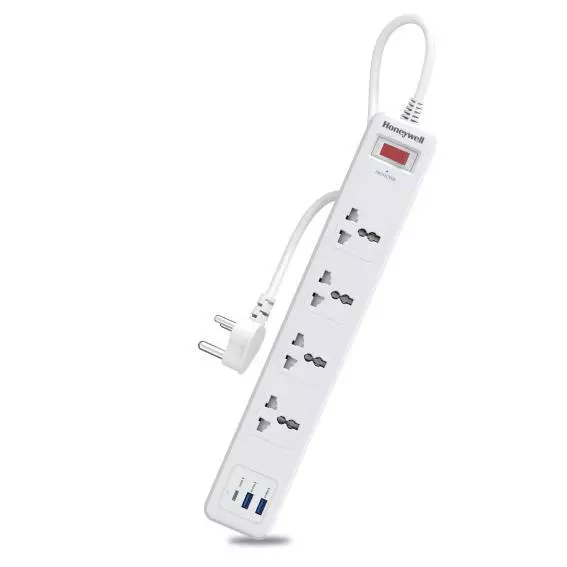 4 OUTLET SURGE PROTECTOR WITH 1XTYPE C & 2XUSB