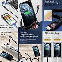 Baseus 1.2m - 2.4A 18W 2in1 Cafule USB Type-C + Type-A PD Cable - Gre+Black
