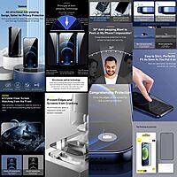 Baseus 0.3mm Privacy Tempered Glass Screen Protector iPhone 12 Series - 12 Mini