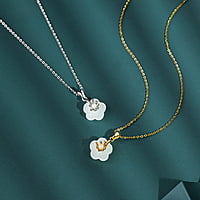 Jade Flower Necklace