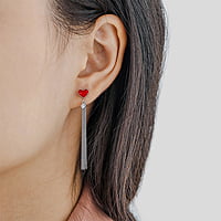 Sterling Silver Heart Earrings