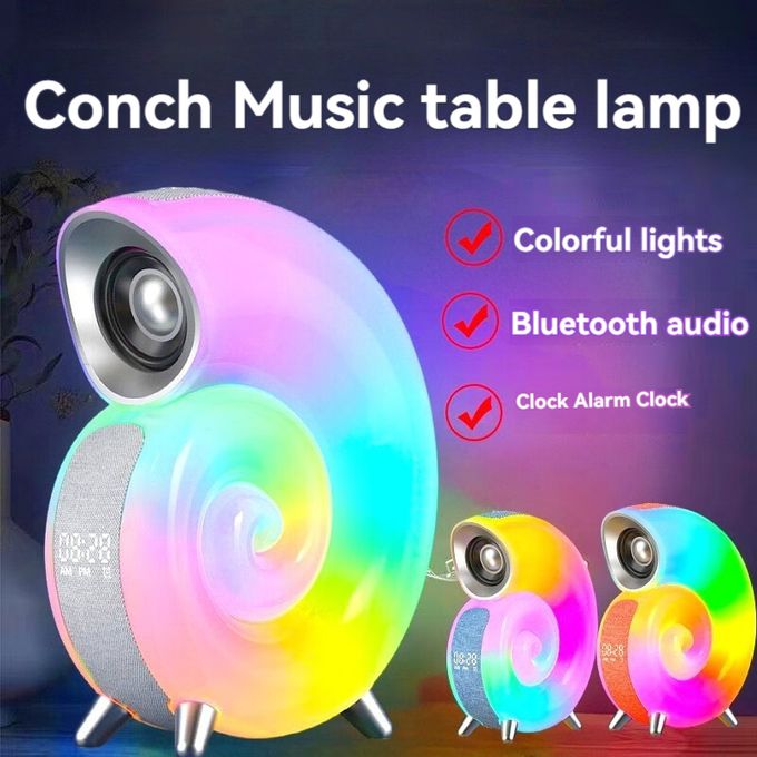 CONCH SHELL MODEL BLUETOOTH WIRELESS SPEAKER WITH RGB LIGHT