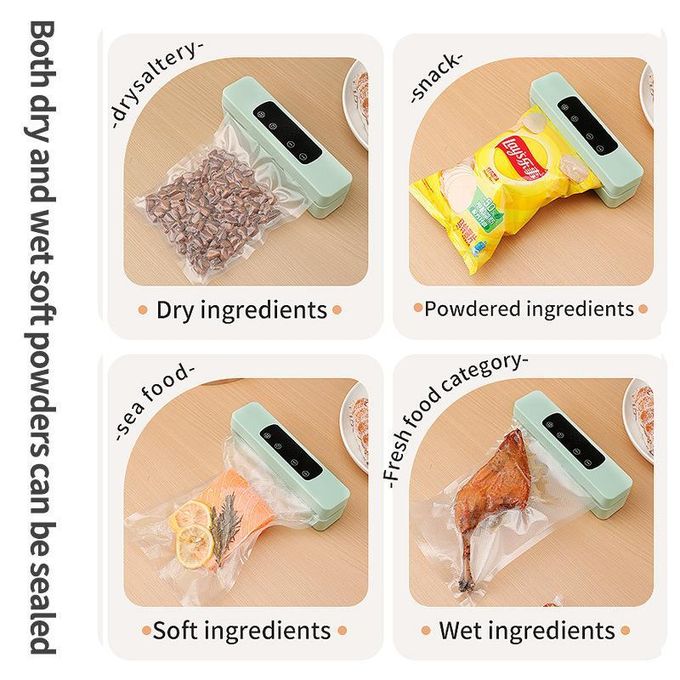 2IN1 RECHARGEABLE SEALING MACHINE - VACUUM SEALING & NORMAL SEALING