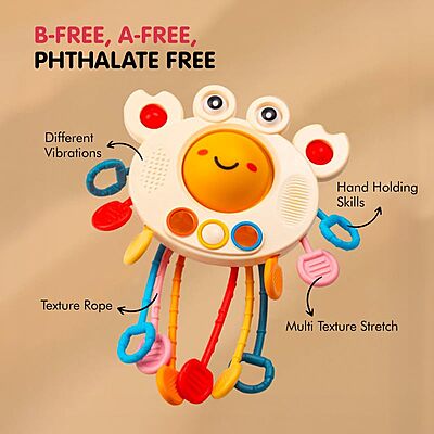Amazkart Baby Pull String Teething Toy