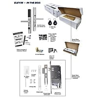 LOCKTON 'E-Series' (Euro Narrow Leverset) SMART DOOR LOCK (Hinged Door w/ KNOBS)