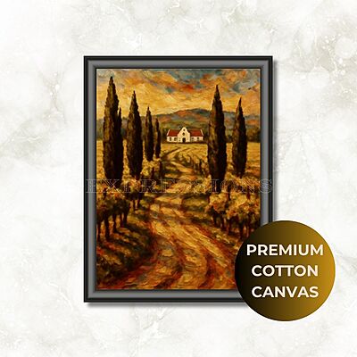 Cape Dutch Farmhouse Klein Karoo Canvas Print | UNFRAMED PRINT Cape Dutch Farmhouse Klein Karoo Canvas Print | UNFRAMED PRINT