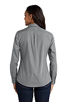 Port Authority® Women's Long Sleeve Carefree Poplin Shirt - LW100
