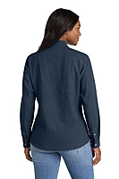 Port & Co™ Women's Long Sleeve Value Denim Shirt - LSP10