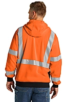 CornerStone® ANSI 107 Class 3 Heavy-Duty Fleece Full-Zip Hoodie - CSF300