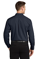 Port Authority® Long Sleeve Carefree Poplin Shirt - W100