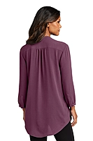 Port Authority® Women's 3/4-Sleeve Textured Crepe Tunic - LW713