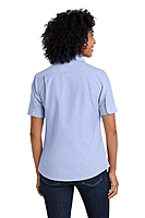 Port Authority® Women's Short Sleeve SuperPro™ Oxford Shirt - L659