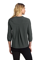 Mercer+Mettle® Women's Stretch Crepe 3/4-Sleeve Blouse - MM2011