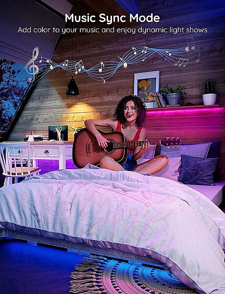 Govee RGB Smart Wi-Fi + Bluetooth LED Strip Lights (10m) [Energy Class A]