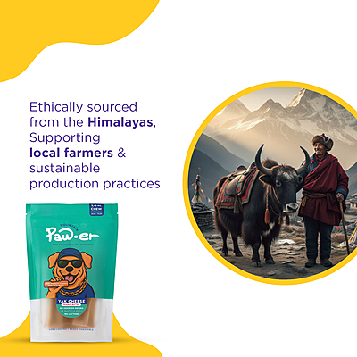 Yak Cheese Chew Peanut Butter - L (3 Pcs)