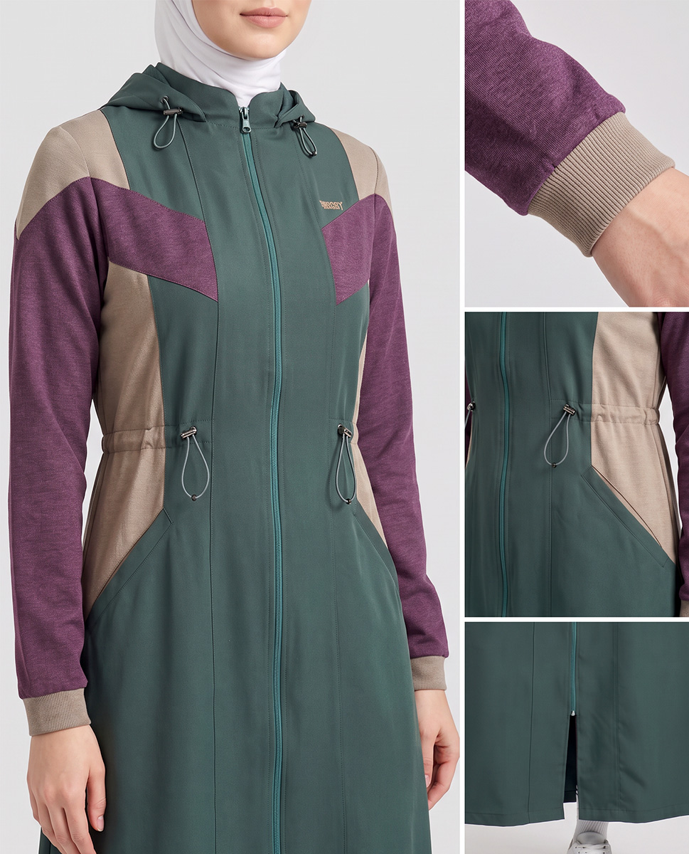 OLIVE TRAIL HOODY JILBAB