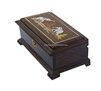 Exquisite Rosewood Jewel Box with mirror - 9 inches Exquisite Rosewood Jewel Box with mirror - 9 inches