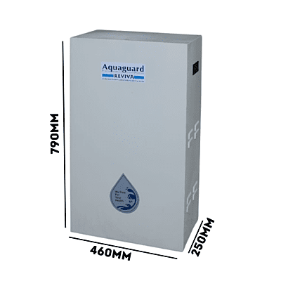 Dimension of Aqua guard Reviva 50B Basic Commercial Water Purifier without storage Dimension of Aqua guard Reviva 50B Basic Commercial Water Purifier without storage