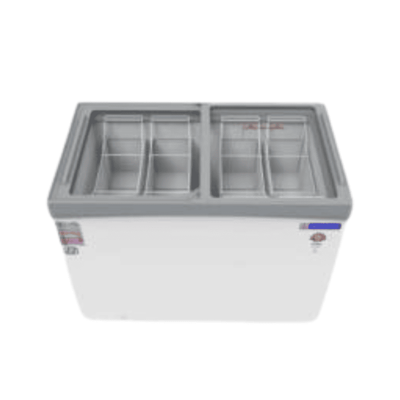 Inner look of Blue Star glass top Deep Freezer-GT5-350N in Gurgaon